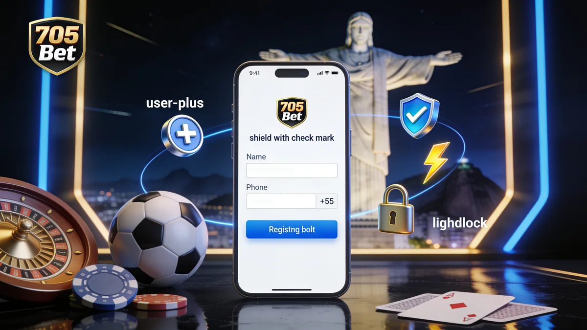 705 bet no Brasil — Passo a passo: como se cadastrar na 705 bet